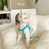 Туто Дьюэнь Кошачья одежда, одежда для кошачьей кошки, сладкий и прохладный стиль, тонкие летние хлопковые подвески доступны в 6 цветах