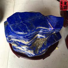 Другие 天然青金石原石奇石摆件宝玉石观赏画面图案宝玉石招财镇宅收藏