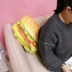 Mô phỏng thực phẩm thú vị burger trở lại đệm nap gối xe vải gối đồ chơi sang trọng gối cá tính - Đồ chơi mềm