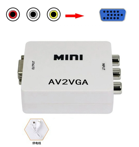 Mini AV в VGA Converter Line Machine Top Box Modization Video TV ОТКЛЮЧЕНИЕ ДЛЯ КОМПЬЮТЕРСКИЙ ВЗГОД