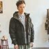 Hummer Nhật Bản retro mùa đông màu rắn độn áo khoác của nam giới dụng cụ áo khoác bông áo khoác bông thủy triều thương hiệu những người yêu thích Trang phục Couple