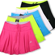 Cầu lông mặc quần ngắn váy nữ chạy nhanh khô thể thao váy nữ váy tennis giả hai quần short váy