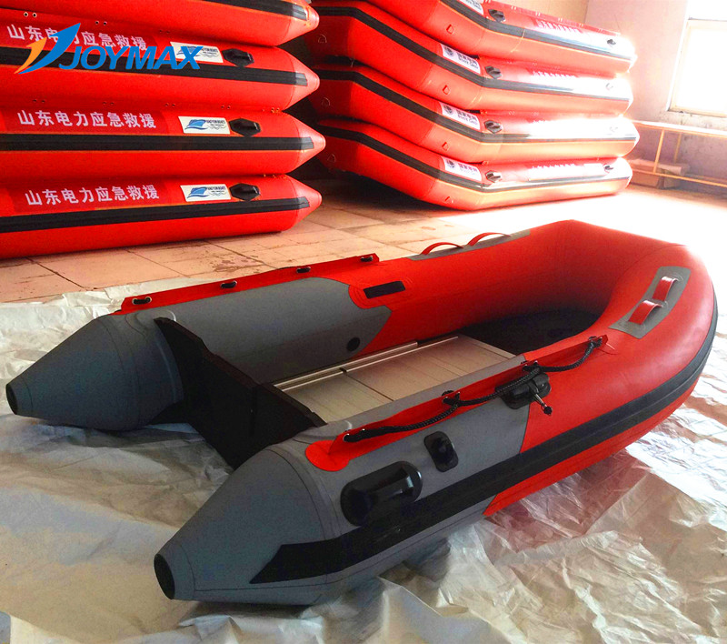 进口材质橘红浅灰海帕龙充气橡皮艇，2.7-4.7米，7500元起