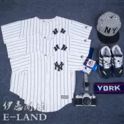 Đồng phục bóng chày New York NY Yankees Yankees Yankees trẻ em mặc cha mẹ và con mặc những người yêu thích mặc thể thao ngắn tay T-Shirt