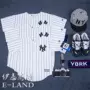 Đồng phục bóng chày New York NY Yankees Yankees Yankees trẻ em mặc cha mẹ và con mặc những người yêu thích mặc thể thao ngắn tay T-Shirt bộ quần áo the thao nam adidas