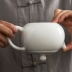 Ấm trà trắng sứ ấm trà gốm sứ lớn Fu Fu bộ đơn nồi cừu béo ngọc sứ Xi Shi nồi sứ nồi lọc - Trà sứ ấm chén uống trà Trà sứ