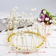 Pearl Crown Bánh trang trí Baking Net Red Theme Sinh nhật Trang trí tiệc tráng miệng Full Circle Baroque Crown - Trang trí nội thất trang trí ngày tết Trang trí nội thất