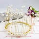 Pearl Crown Bánh trang trí Baking Net Red Theme Sinh nhật Trang trí tiệc tráng miệng Full Circle Baroque Crown - Trang trí nội thất