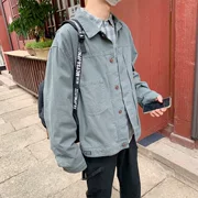Áo khoác mùa thu 2019 hè mới phiên bản Hàn Quốc của xu hướng dụng cụ áo khoác nam áo sơ mi nam thương hiệu quần áo xuân hè - Áo khoác