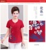 Phụ nữ trung niên của mùa hè áo sơ mi ngắn tay cotton và linen T-Shirt kích thước lớn trung niên mẹ nạp lỏng kích thước lớn 2017 new áo voan kiểu tuổi trung niên Phụ nữ cao cấp