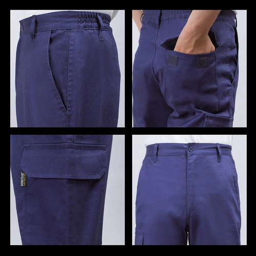 Хлопковые рабочие демисезонные износостойкие штаны, защита от ожогов, прямые продажи с завода