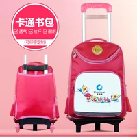 Ba lô bánh xe trẻ em Xe đẩy trẻ em trường hợp túi hoạt hình du lịch ba lô không thấm nước có thể được tùy chỉnh in logo vali kéo du lịch cho bé