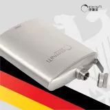 Металлическая карманная фляжка, воронка, бокал, дорожный портативный винный набор, Германия, 250 мл