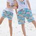 Couple bãi biển quần T-Shirt phù hợp với nam giới trưởng thành và phụ nữ bên bờ biển Bali tuần trăng mật kỳ nghỉ cotton in nhanh khô quần short 	quần đi biển tre em	 Quần bãi biển