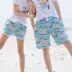 Couple bãi biển quần T-Shirt phù hợp với nam giới trưởng thành và phụ nữ bên bờ biển Bali tuần trăng mật kỳ nghỉ cotton in nhanh khô quần short