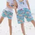 Couple bãi biển quần T-Shirt phù hợp với nam giới trưởng thành và phụ nữ bên bờ biển Bali tuần trăng mật kỳ nghỉ cotton in nhanh khô quần short 	quần đi biển gia đình Quần bãi biển