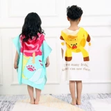 Хлопковое детское банное полотенце, плащ, быстросохнущая детская шапочка, банный халат