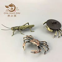Медная крышка, чайные чайники с домашними животными, крышка, крышка, аксессуары для чая кунг -фу имитация чистого медного