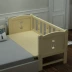 Trẻ em có thể được tùy chỉnh khảm giường giường giường gỗ mở rộng giường cho bé trai và bé gái giường bé mở rộng - Giường