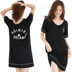 Modal nightdress nữ mùa hè cotton Hàn Quốc ngắn tay lỏng lẻo mùa xuân tươi mát và mùa thu đồ ngủ phần mỏng có thể được mặc bên ngoài dịch vụ nhà váy ngủ đẹp Đêm đầm