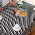 Cotton linen bảng vải bàn cà phê vải Bắc Âu nghệ thuật tối giản nhỏ tươi lưới cà phê cửa hàng bàn khăn trải bàn Khăn trải bàn