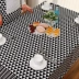Cotton linen bảng vải bàn cà phê vải Bắc Âu nghệ thuật tối giản nhỏ tươi lưới cà phê cửa hàng bàn khăn trải bàn