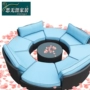 Ngoài trời sofa vải vòng sofa kết hợp bar vườn sân tất cả các sản phẩm nho chấp nhận kỹ thuật đơn đặt hàng ghế nhựa sofa