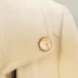 Ai Yiyi quầy thời trang đích thực ve áo dây kéo chéo đinh tán áo khoác ngắn áo len 170134038 ao khoac nu Áo khoác ngắn