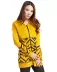 Ai Yiyi quầy đích thực phụ nữ giản dị mô hình hình học áo khoác trùm đầu áo len cardigan 170116079 áo khoác len nữ hàn quốc Cardigan