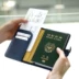 Hàn quốc chính hãng độc quyền kẹo màu PU du lịch hộ chiếu ngắn giữ chống rò rỉ hộ chiếu set nam giới và phụ nữ gói tài liệu