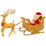 Рождественские украшения светящиеся олень тянет автомобиль набор еда украшения кулер красивые чена большая рождественская сцена сцены