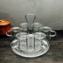 Dày chịu nhiệt trong suốt vành đai cốc thủy tinh hoa cốc cốc nước kungfu nhỏ tách trà nhỏ tách cà phê tách Tách