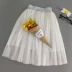 Cô gái váy ngắn váy nữ mới bé công chúa pettiskirt trẻ em xếp li váy dài trong váy lưới dài - Váy