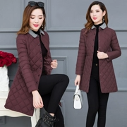 Quần áo cotton chống mùa nữ 2018 mới áo khoác cotton nhẹ nữ dài Phần mỏng phiên bản Hàn Quốc của áo khoác cotton mùa đông cỡ lớn