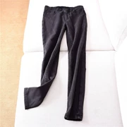 7.31X1421 mùa thu và mùa đông phụ nữ mới của quần đàn hồi cao eo stretch Slim denim mặt cộng với nhung quần để mặc bên ngoài