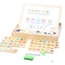 Giáo dục sớm giáo dục đồ chơi giáo dục đa chức năng học tập hộp gỗ tính toán khối domino từ tính bảng vẽ hai mặt - Khối xây dựng Khối xây dựng