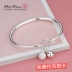 Vòng tay bạc đầy đủ chuông nữ trơn tru đơn giản sinh viên sterling bạc mở vòng tay trang sức handmade gửi bạn gái gửi bạn gái - Vòng đeo tay Cuff Vòng đeo tay Cuff