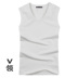 Của nam giới cotton màu đen rộng vai cắt thêu kích thước lớn vest vest không tay T-Shirt nam mới đàn hồi đáy áo sơ mi Áo vest cotton