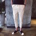 Mùa hè tám điểm quần nam Hàn Quốc phiên bản của xu hướng hoang dã Mỏng chín quần phần mỏng trai loose linen 9 điểm quần âu Crop Jeans