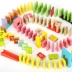 Dominoes Trẻ em Câu đố Thông minh Chữ Hoạt hình Động vật Chàng trai Cô gái Kỹ thuật số Học tập sớm Học khối đồ chơi cho bé 6 tháng Khối xây dựng