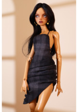 Одежда для кукол BJD 隐秘的莉莉安bjd娃衣定制春夏法式不对称吊带连衣裙6分4分3分大女 Untold