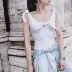 Bettychow của phụ nữ cung tie vest sling một mảnh đầu đáy áo 2018 mùa hè mới