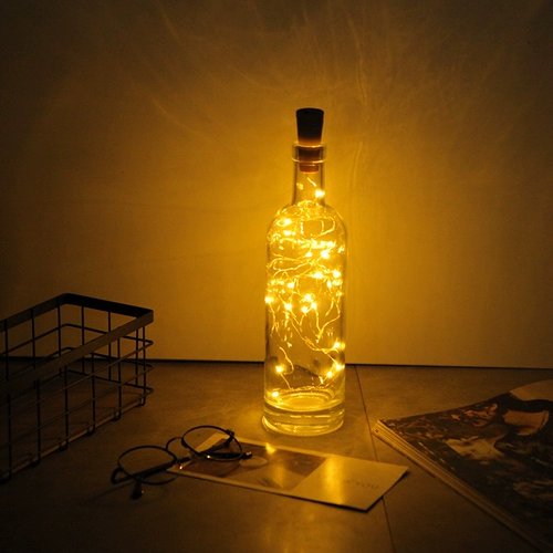 Ночник, бутылка, настольная лампа, креативное светодиодное украшение