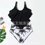 Áo tắm cỡ lớn Bikini xù lông gợi cảm in áo tắm - Bikinis