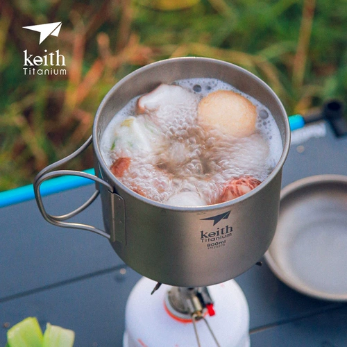 Keith Kaisi Pure Titanium Cup Outdoor Camp Wild Piece Simple Titanium Cup Titanium Coffee Cufe Cup Cup Wine Cover