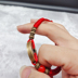 May mắn và linh hồn ma quỷ trans-lô hàng chống nhỏ vàng kim cương knot đồng nguyên chất năm hoàng đế đồng coins đầy màu sắc rope red rope bracelet vòng chân Vòng đeo tay Clasp