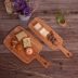 Nhật bản khay gỗ rắn gỗ rắn tấm hình chữ nhật khay trái cây thớt board breadboard tấm bánh pizza bánh phương tây tấm