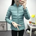 2018 chống mùa khuyến mãi ánh sáng xuống áo khoác nữ phần ngắn cổ áo trùm đầu thời trang Hàn Quốc phiên bản của tự trồng kích thước lớn hoang dã áo khoác Xuống áo khoác