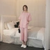 Hàn quốc phiên bản của bộ đồ ngủ mùa hè của phụ nữ ngắn tay đồ ngủ của phụ nữ nửa tay nhà dịch vụ của phụ nữ mùa xuân và mùa thu phù hợp với mùa hè ngọt ngào đồ ngủ thời trang 2021 Bộ Pajama