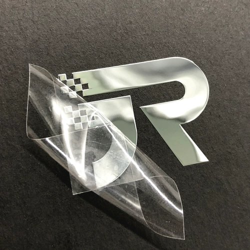 Ультратонкая металлическая клейкая индивидуальная наклейка, с печатью вашего логотипа